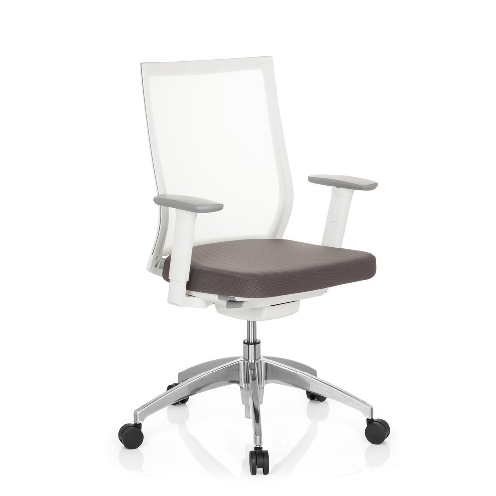Produktabbildung Nr. 2: hjh OFFICE Bürostuhl / Drehstuhl ASPEN Stoff, grau/weiss