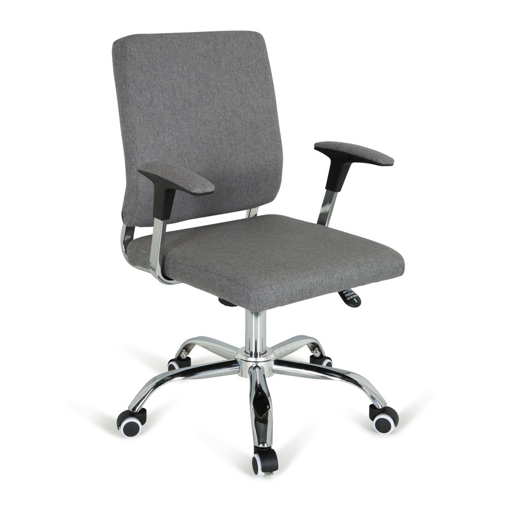 N° de l'image du produit 2 : hjh OFFICE Bürostuhl / Drehstuhl CHARLES I Stoff, dunkelgrau