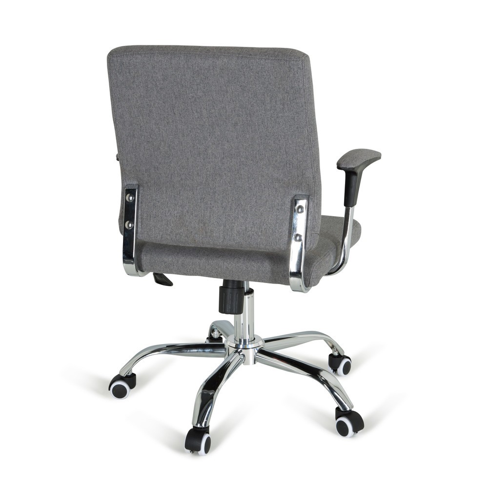 N° de l'image du produit 5 : hjh OFFICE Bürostuhl / Drehstuhl CHARLES I Stoff, dunkelgrau