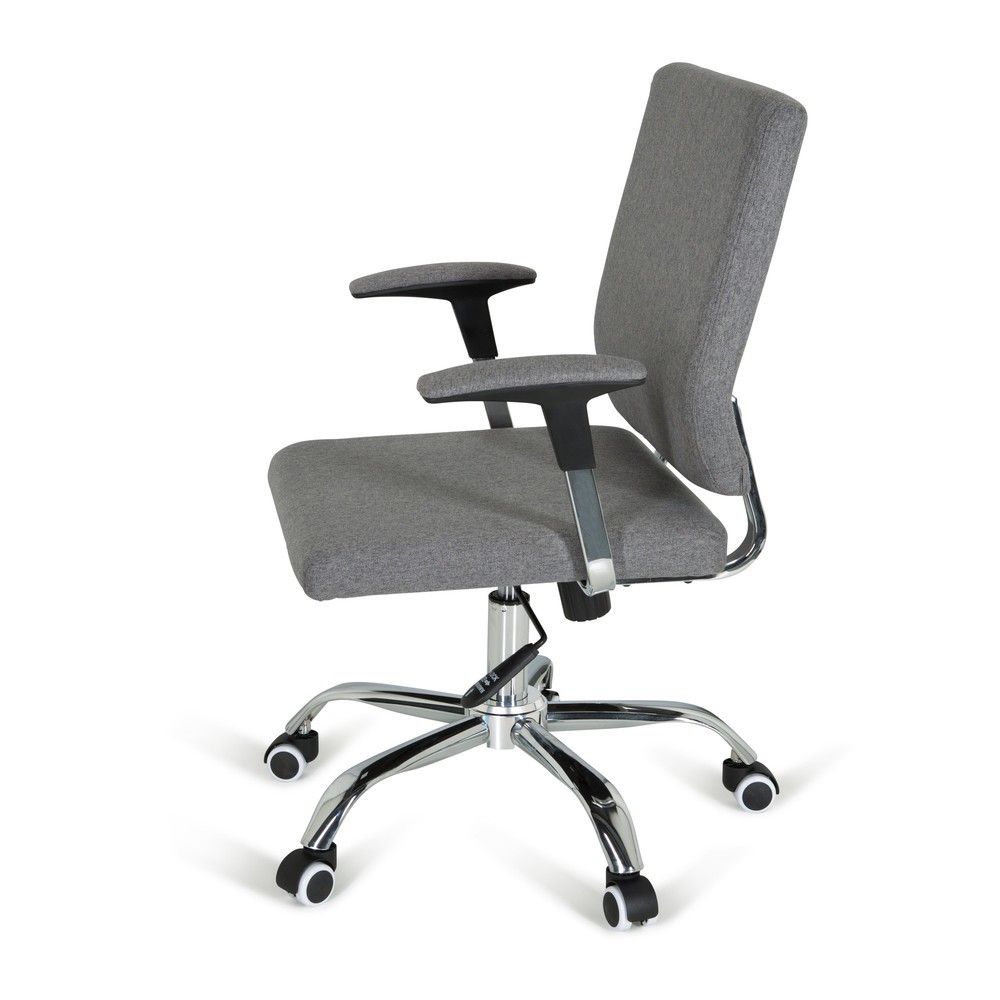 N° de l'image du produit 8 : hjh OFFICE Bürostuhl / Drehstuhl CHARLES I Stoff, dunkelgrau