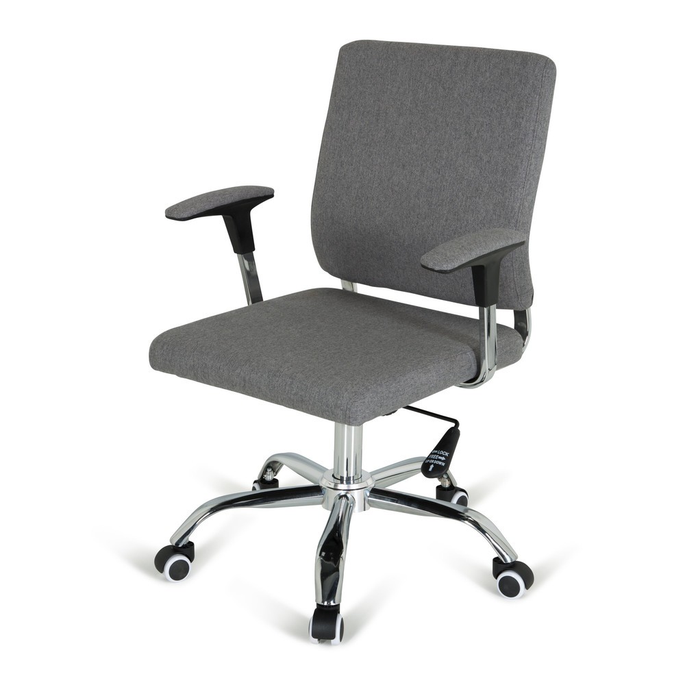 N° de l'image du produit 9 : hjh OFFICE Bürostuhl / Drehstuhl CHARLES I Stoff, dunkelgrau