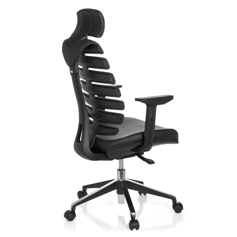 Produktabbildung Nr. 4: hjh OFFICE Bürostuhl / Drehstuhl ERGO LINE II PRO Leder, schwarz