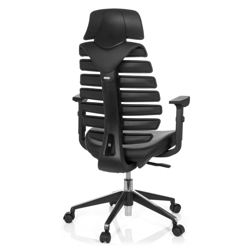 Produktabbildung Nr. 5: hjh OFFICE Bürostuhl / Drehstuhl ERGO LINE II PRO Leder, schwarz