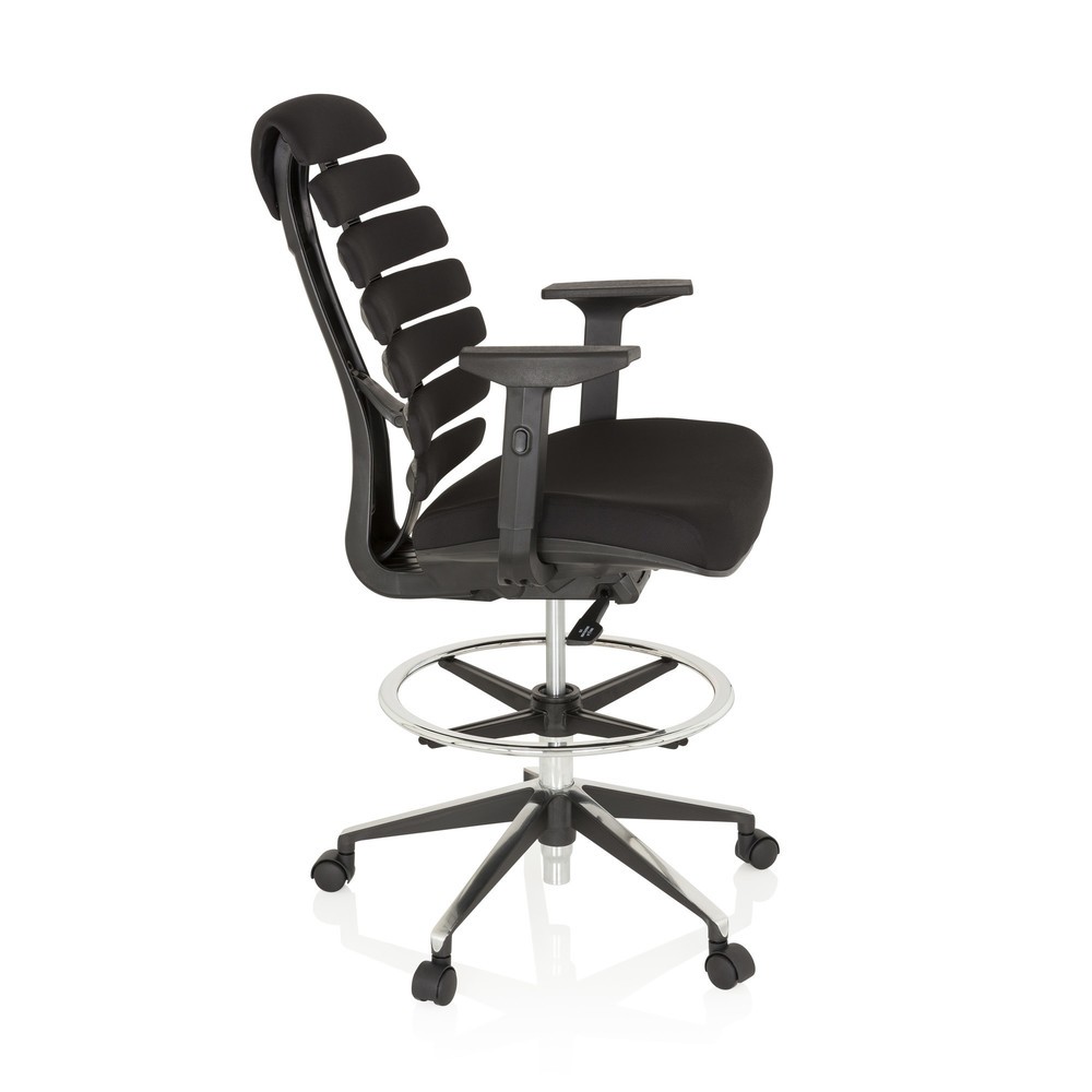 Produktabbildung Nr. 3: hjh OFFICE Bürostuhl / Drehstuhl ERGO LINE II WORK Stoff, schwarz
