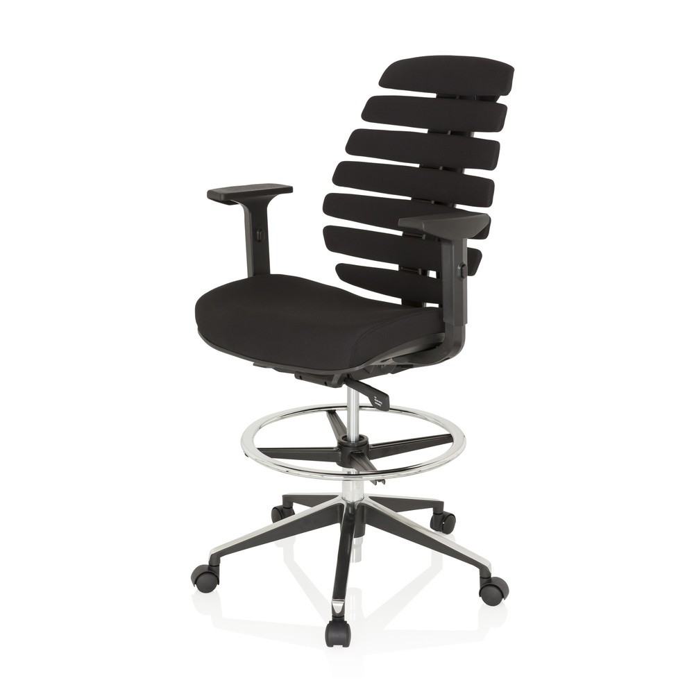Produktabbildung Nr. 9: hjh OFFICE Bürostuhl / Drehstuhl ERGO LINE II WORK Stoff, schwarz