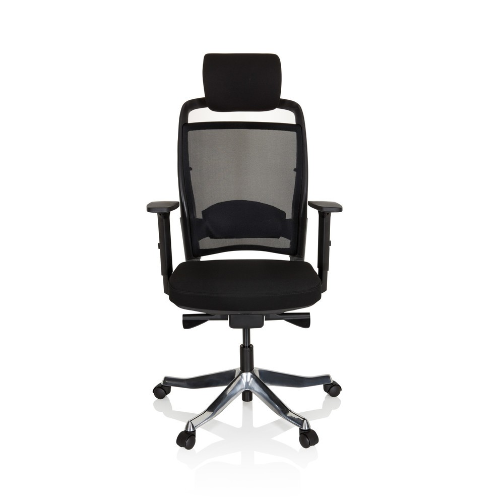 Produktabbildung: hjh OFFICE Bürostuhl / Drehstuhl IKAST I Stoff/Netzstoff, schwarz