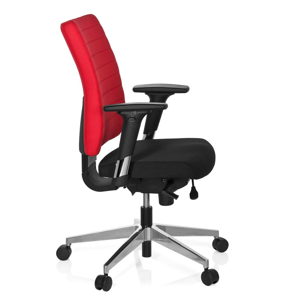 Produktabbildung Nr. 3: hjh OFFICE Bürostuhl / Drehstuhl PRO-TEC 350 Stoff, schwarz/rot