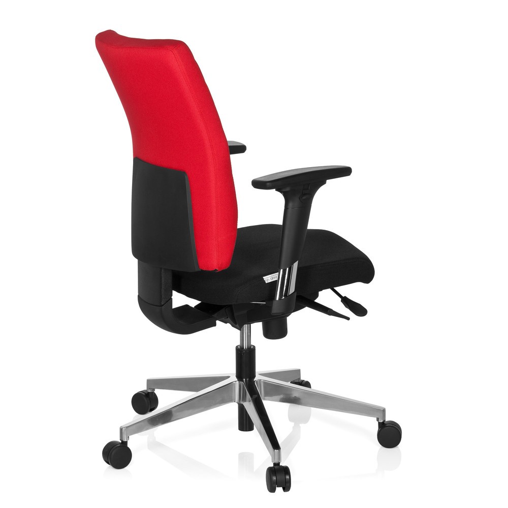 Produktabbildung Nr. 4: hjh OFFICE Bürostuhl / Drehstuhl PRO-TEC 350 Stoff, schwarz/rot
