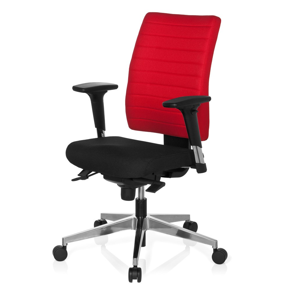 Produktabbildung Nr. 9: hjh OFFICE Bürostuhl / Drehstuhl PRO-TEC 350 Stoff, schwarz/rot