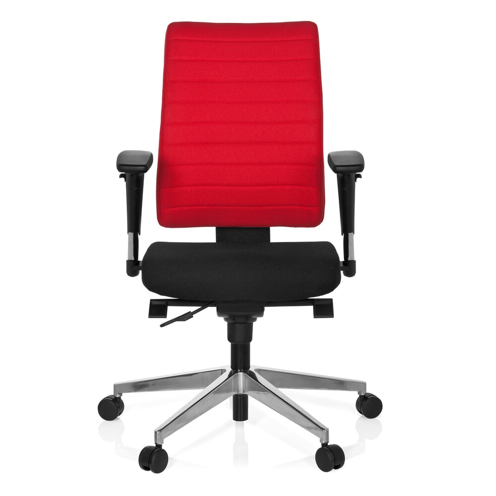 Produktabbildung: hjh OFFICE Bürostuhl / Drehstuhl PRO-TEC 350 Stoff, schwarz/rot