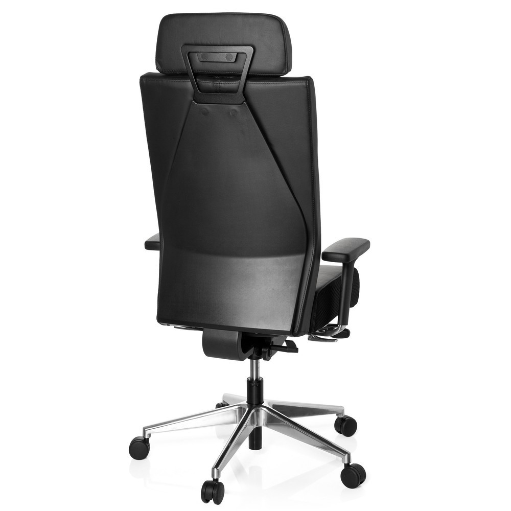 Produktabbildung Nr. 5: hjh OFFICE Bürostuhl / Drehstuhl PRO-TEC XXL Leder, schwarz