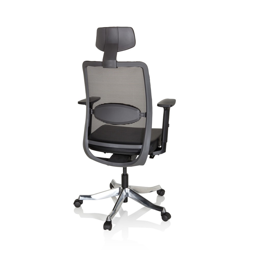 Produktabbildung Nr. 5: hjh OFFICE Bürostuhl / Drehstuhl SENATOR PRO Leder, Netzstoff, schwarz
