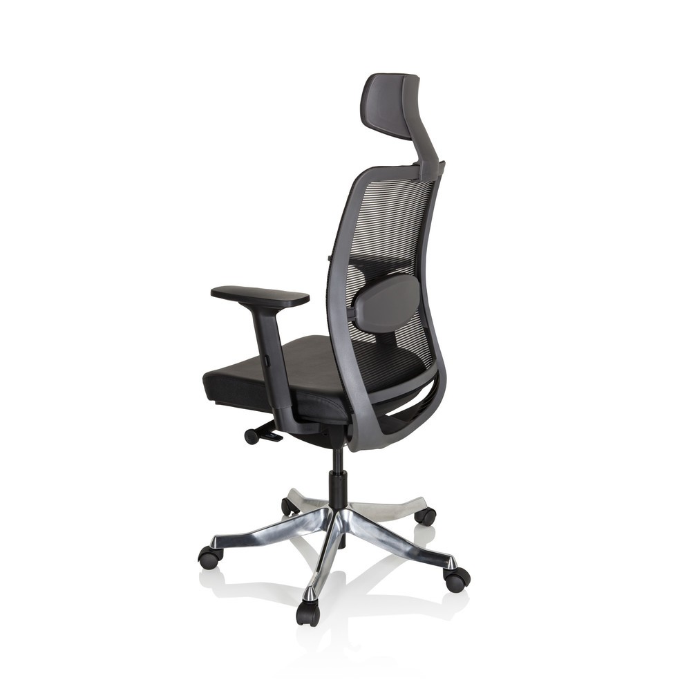 Produktabbildung Nr. 7: hjh OFFICE Bürostuhl / Drehstuhl SENATOR PRO Leder, Netzstoff, schwarz