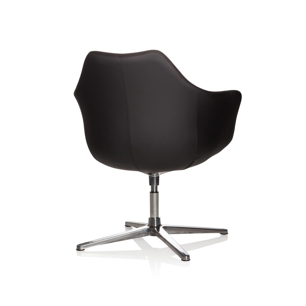 Produktabbildung Nr. 5: hjh OFFICE Bürostuhl / Loungesessel Artemia Kunstleder, schwarz