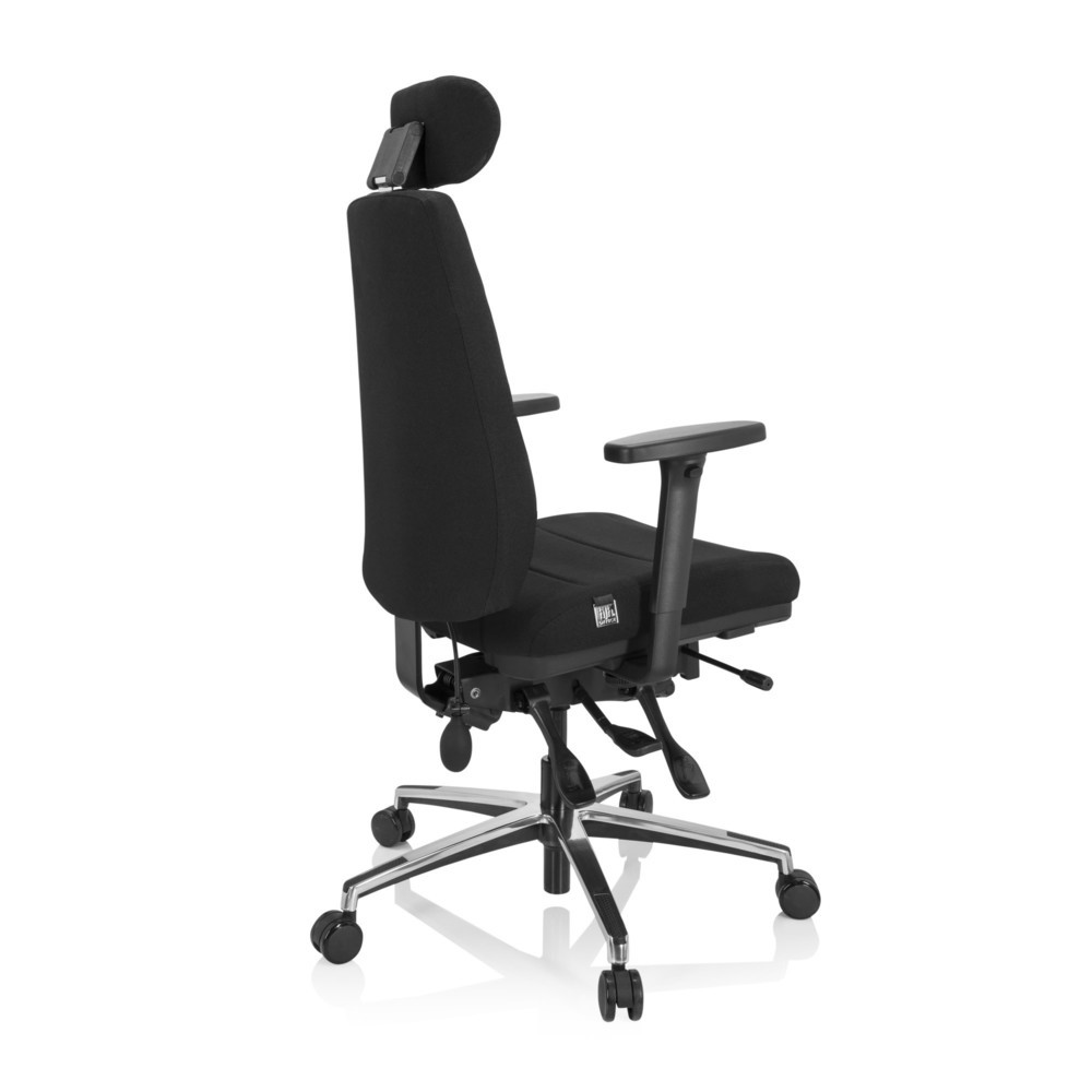 Produktabbildung Nr. 9: Chaise de bureau / chaise pivotante hjh OFFICE PHOENIX PRO I tissu, noir