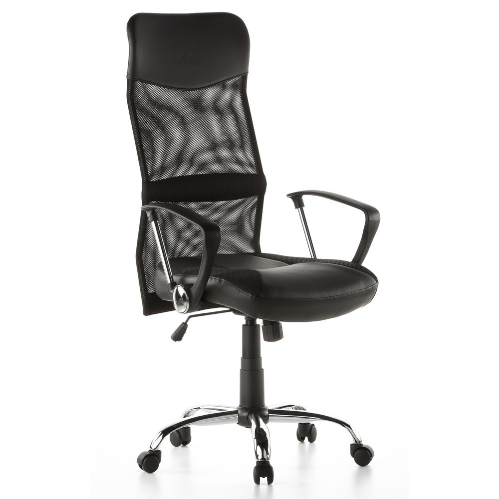 Produktabbildung Nr. 6: hjh OFFICE Bürostuhl / Chefsessel STRYKA Netz / Kunstleder, schwarz