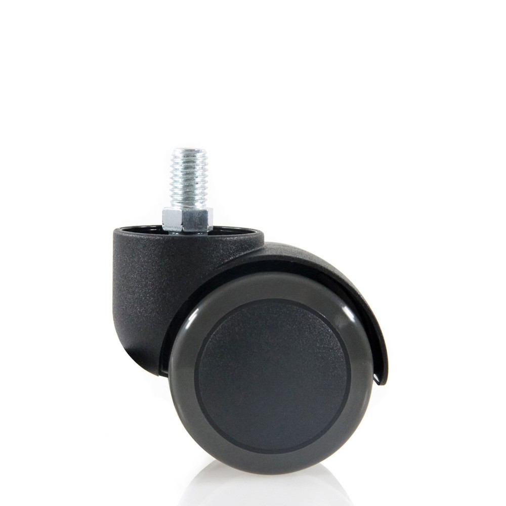 Produktabbildung Nr. 2: hjh OFFICE 5x Hartbodenrollen 50 mm / Gewinde M10 Büro-Stuhl-Rollen für Hartböden, (5er Pack)