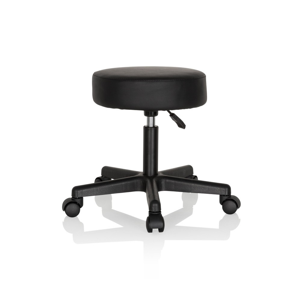 Produktabbildung Nr. 2: hjh OFFICE Hocker / Drehhocker OPERATOR I Kunstleder, schwarz