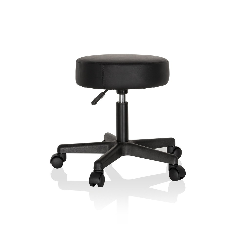 Produktabbildung Nr. 5: hjh OFFICE Hocker / Drehhocker OPERATOR I Kunstleder, schwarz