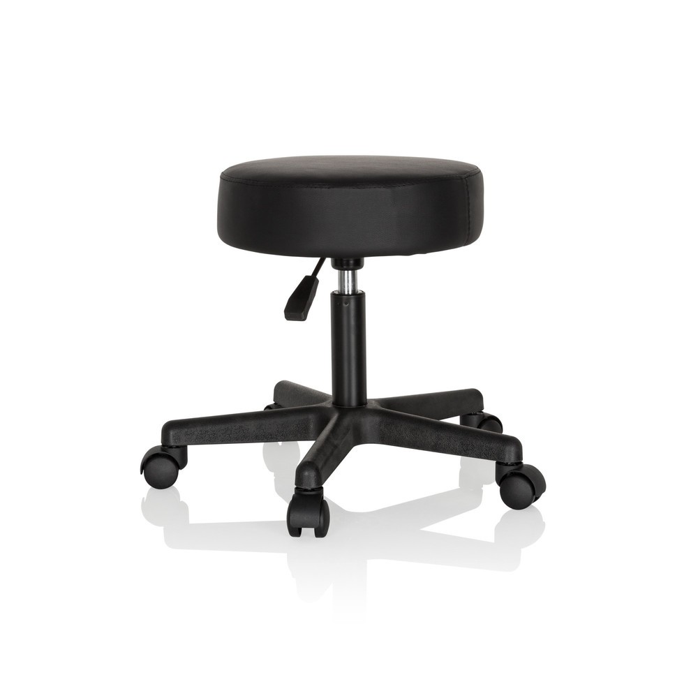 Produktabbildung Nr. 7: hjh OFFICE Hocker / Drehhocker OPERATOR I Kunstleder, schwarz