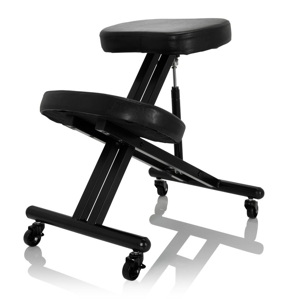 Produktabbildung Nr. 9: hjh OFFICE Kniestuhl / Kniehocker ORTHONI Kunstleder, schwarz