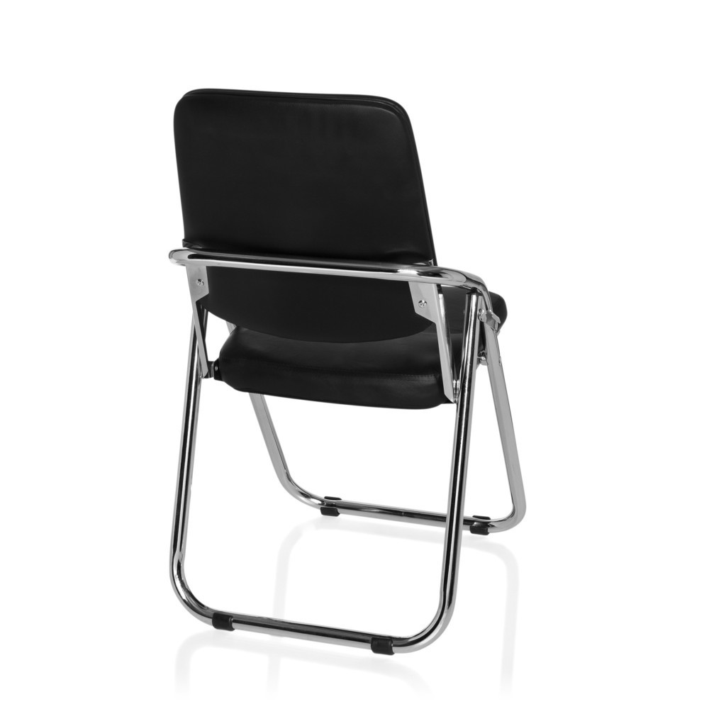 Produktabbildung Nr. 8: hjh OFFICE Konferenzstuhl / Besucherstuhl / ESTO PU, schwarz