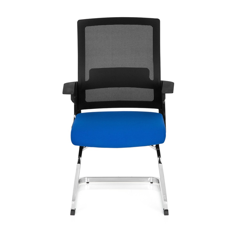 Produktabbildung Nr. 1: Chaise de conférence / fauteuil suspendu hjh OFFICE INVENTOR V tissu, noir / bleu