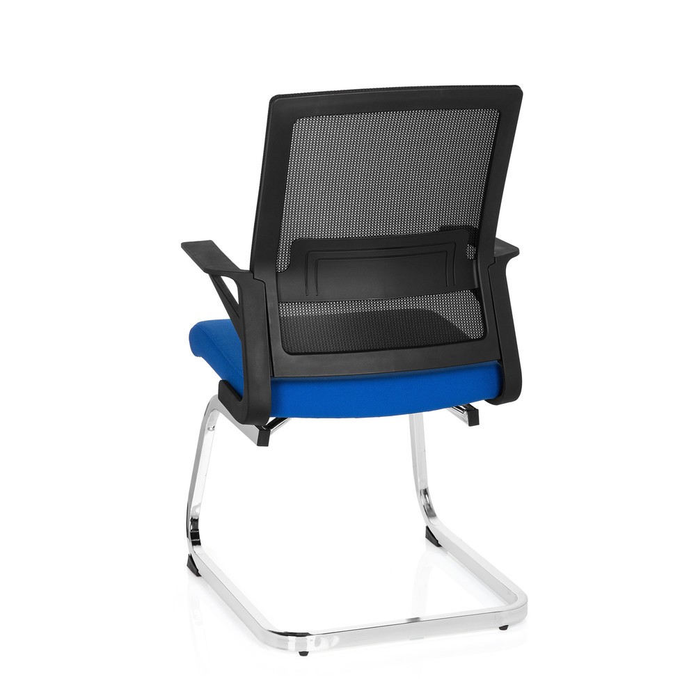 Produktabbildung Nr. 9: Chaise de conférence / fauteuil suspendu hjh OFFICE INVENTOR V tissu, noir / bleu
