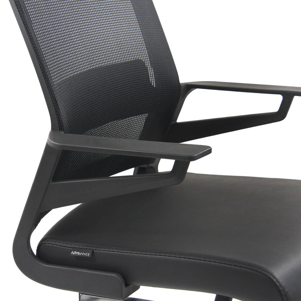 Produktabbildung Nr. 3: hjh OFFICE Konferenzstuhl / Freischwinger / INVENTOR V PRO Kunstleder, schwarz