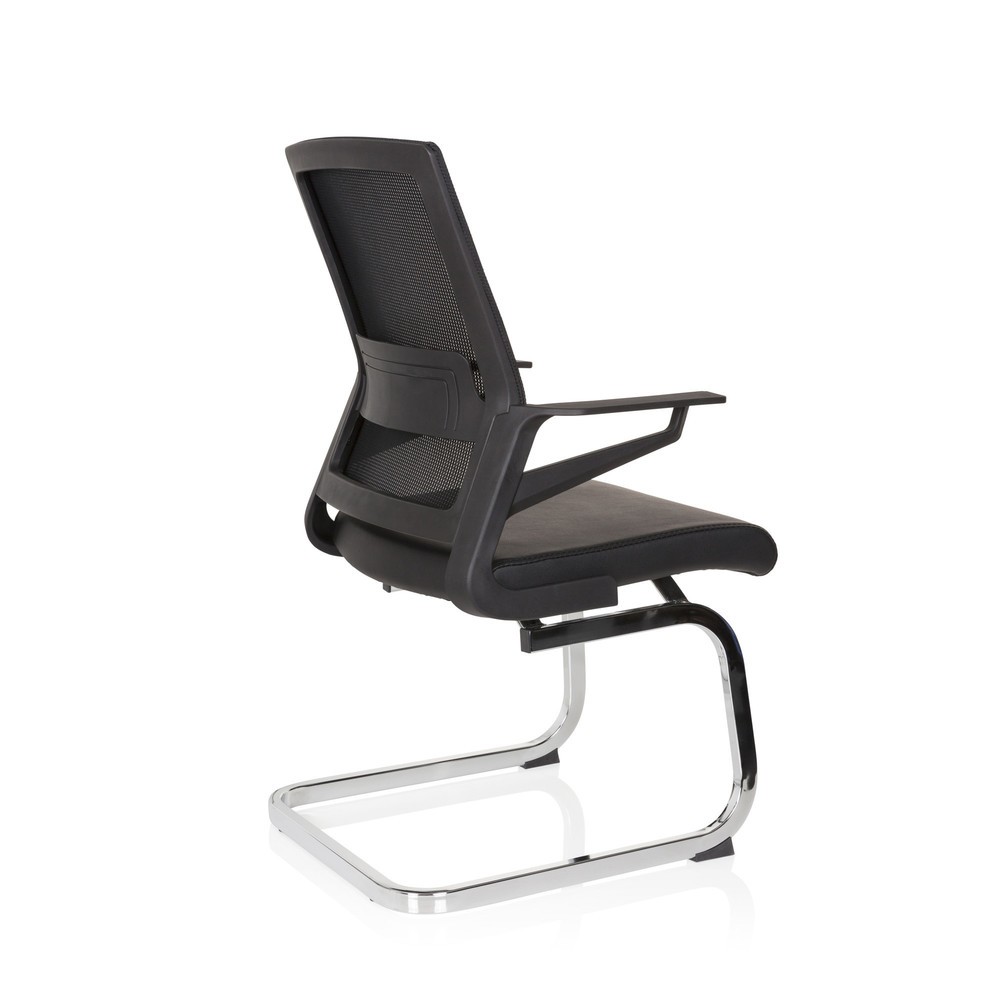 Produktabbildung Nr. 7: hjh OFFICE Konferenzstuhl / Freischwinger / INVENTOR V PRO Kunstleder, schwarz