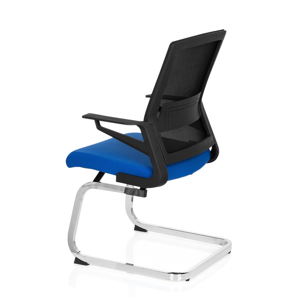 Produktabbildung Nr. 10: Chaise de conférence / fauteuil suspendu hjh OFFICE INVENTOR V tissu, noir / bleu