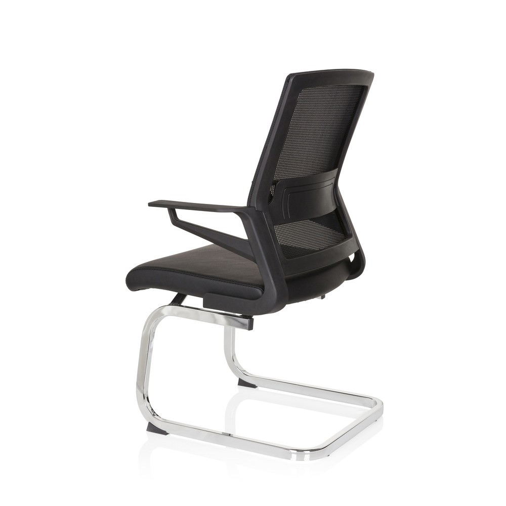 Produktabbildung Nr. 10: hjh OFFICE Konferenzstuhl / Freischwinger / INVENTOR V PRO Kunstleder, schwarz