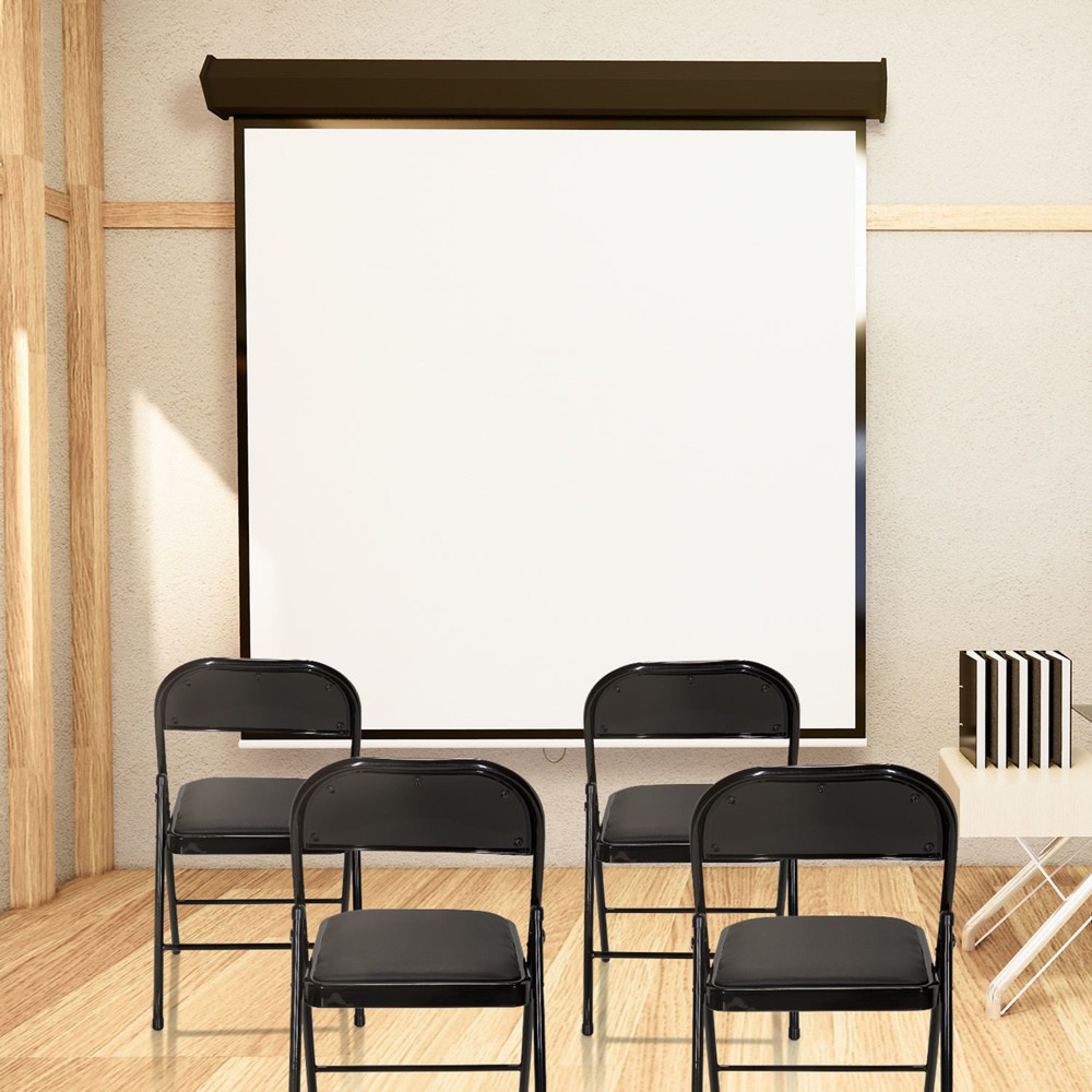 Produktabbildung Nr. 8: hjh OFFICE Konferenzstuhl / Besucherstuhl / Klappstuhl TUDELA PU, schwarz