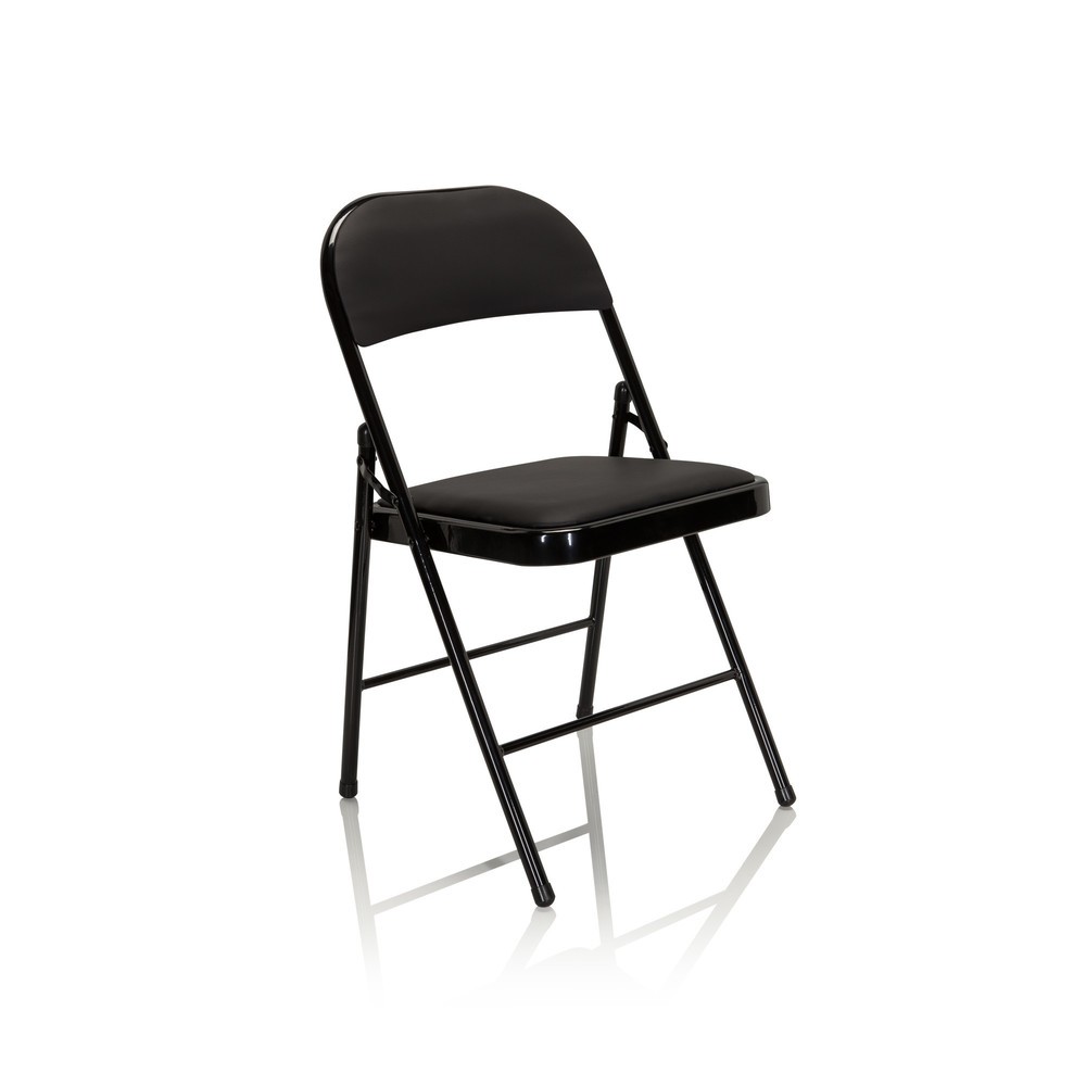 Produktabbildung Nr. 9: hjh OFFICE Konferenzstuhl / Besucherstuhl / Klappstuhl TUDELA PU, schwarz