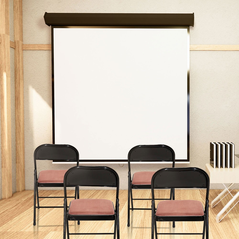 Produktabbildung Nr. 8: hjh OFFICE Konferenzstuhl / Besucherstuhl / Klappstuhl TUDELA I Samt, rose