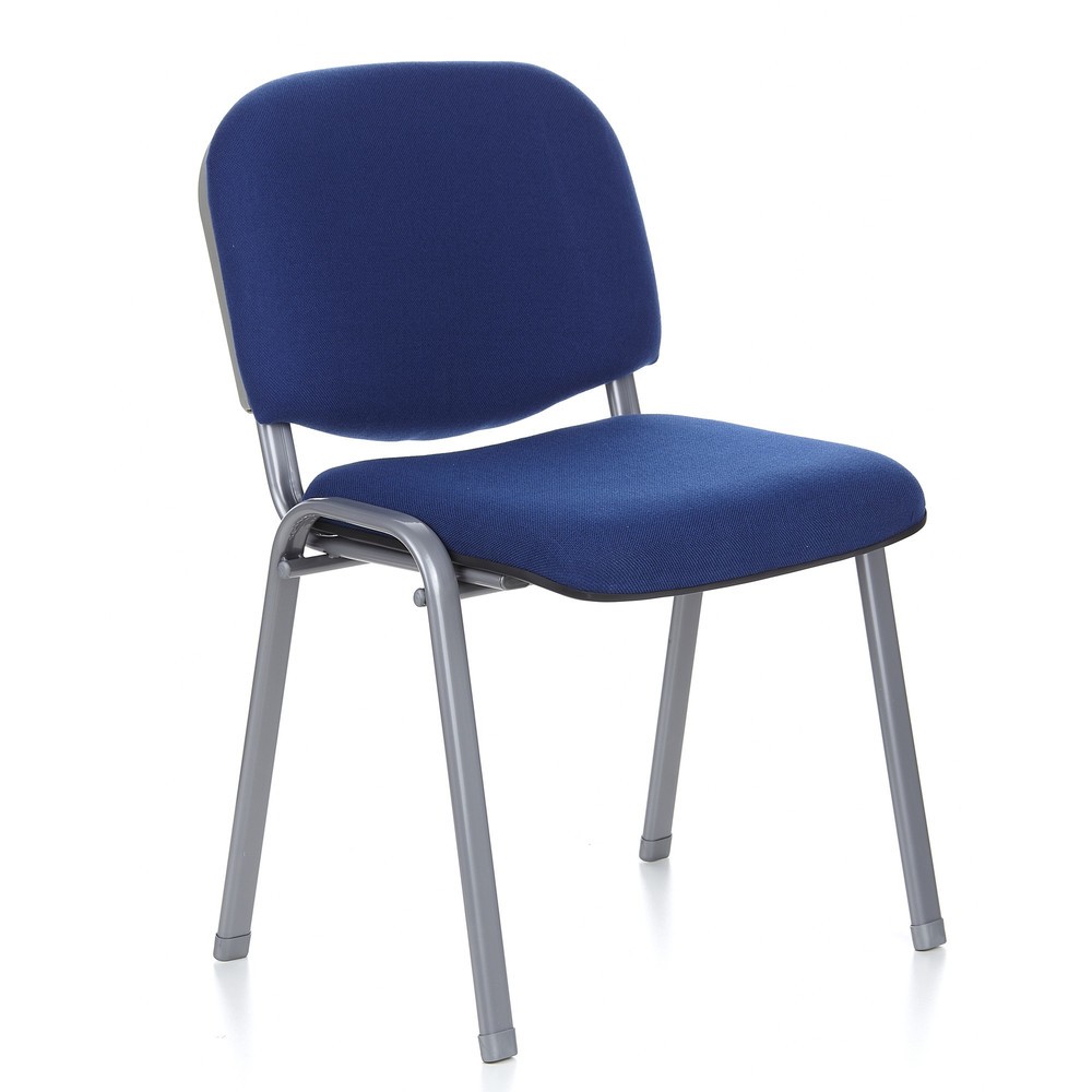 Produktabbildung Nr. 3: hjh OFFICE Konferenzstuhl / Besucherstuhl / XT 600, blau/silber