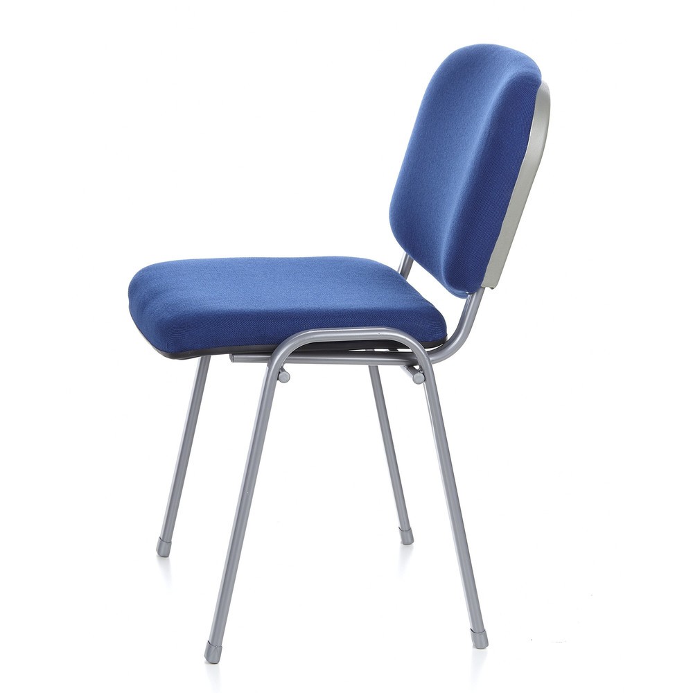 Produktabbildung Nr. 9: hjh OFFICE Konferenzstuhl / Besucherstuhl / XT 600, blau/silber