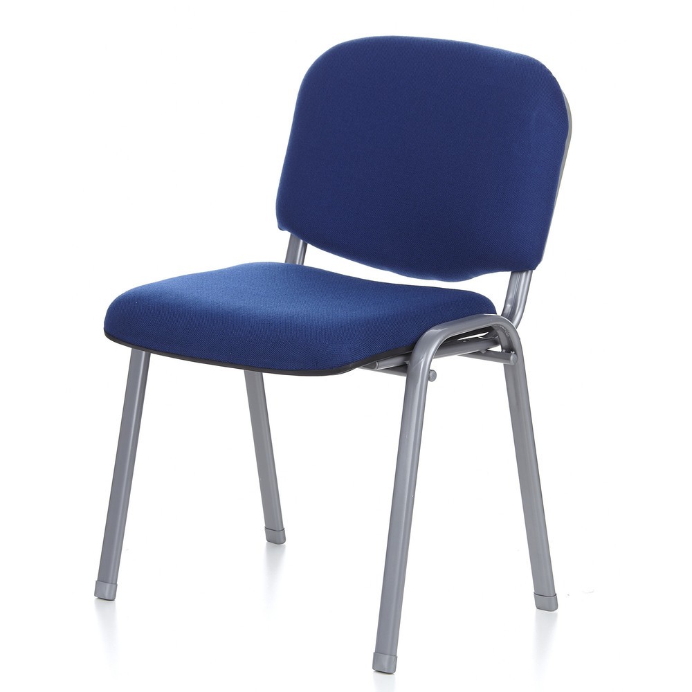Produktabbildung Nr. 10: hjh OFFICE Konferenzstuhl / Besucherstuhl / XT 600, blau/silber