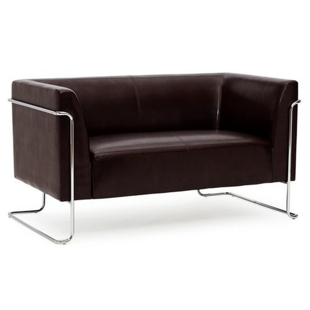Produktabbildung Nr. 3: hjh OFFICE Loungesofa CURACAO Kunstleder, 2-Sitzer, braun