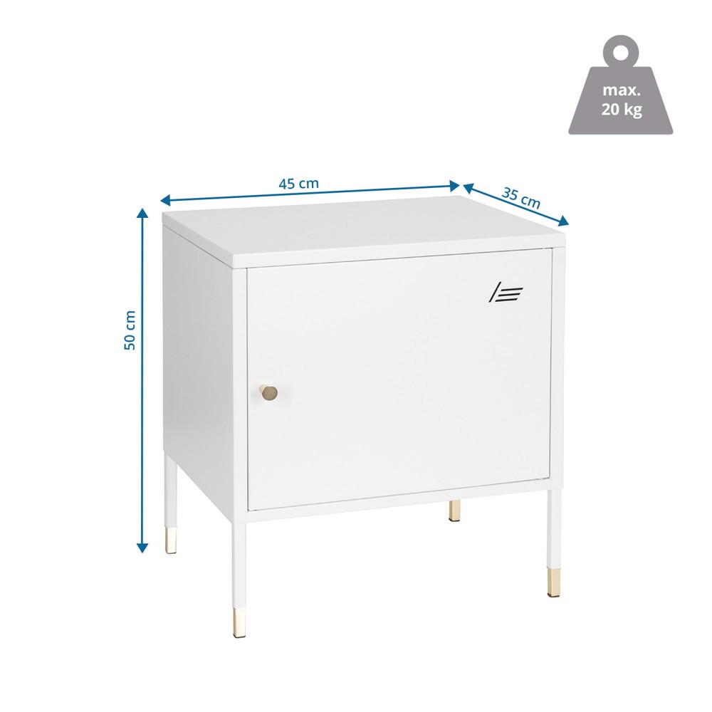 Produktabbildung Nr. 5: hjh OFFICE Metallschrank / Sideboard UMEO Metall, weiss
