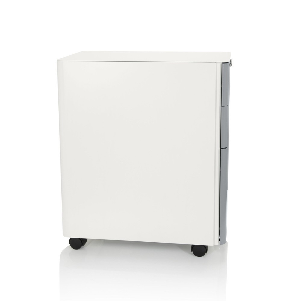 Produktabbildung Nr. 8: hjh OFFICE Rollcontainer COLOR I Metall, weiss / grau