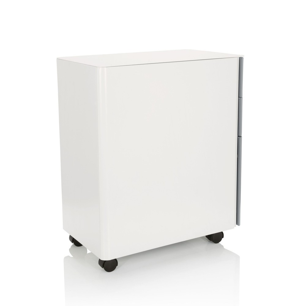 Produktabbildung Nr. 9: hjh OFFICE Rollcontainer COLOR I Metall, weiss / grau