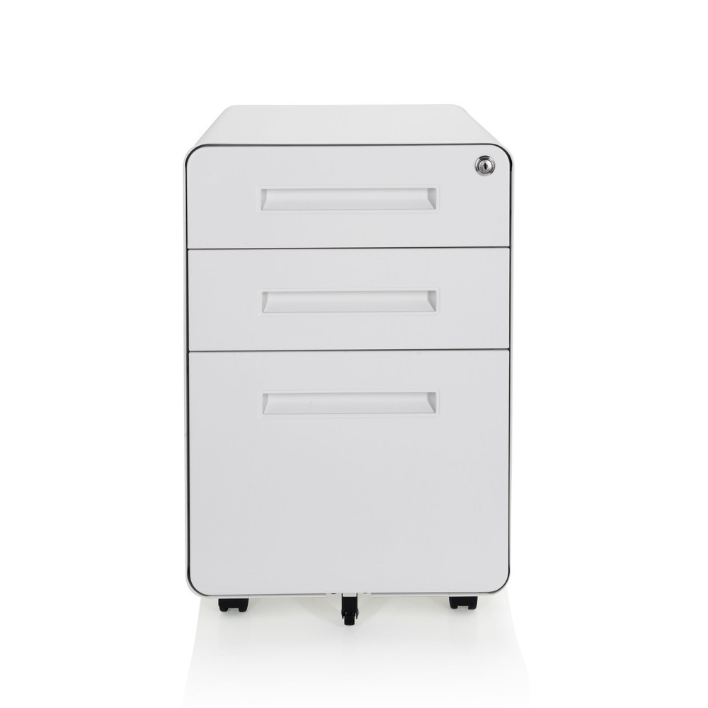 Illustration du produit: Caisson à roulettes hjh OFFICE COLOR PLUS I métal, blanc