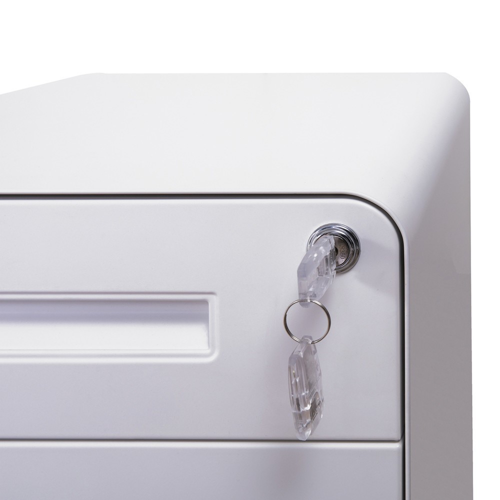 Produktabbildung Nr. 4: hjh OFFICE Rollcontainer COLOR PLUS I Metall, weiss