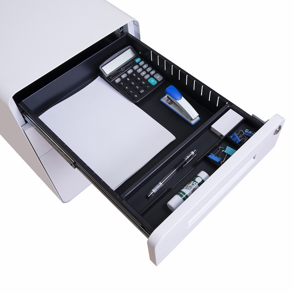 Produktabbildung Nr. 5: hjh OFFICE Rollcontainer COLOR PLUS I Metall, weiss