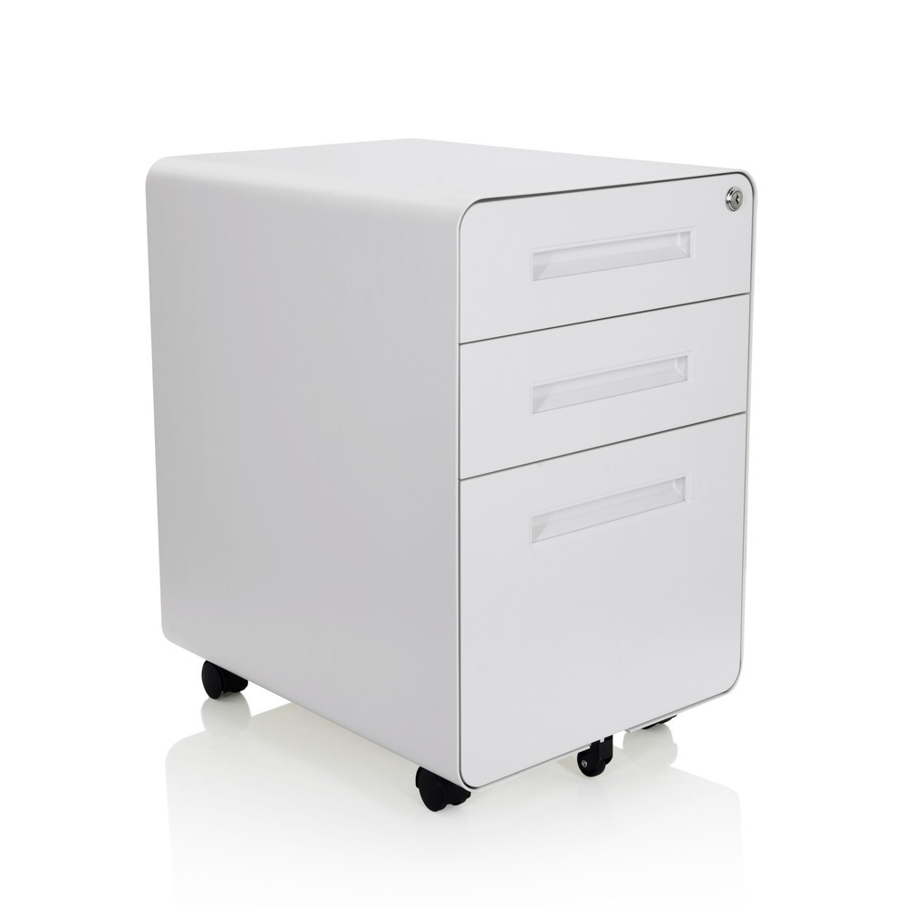 Produktabbildung Nr. 8: hjh OFFICE Rollcontainer COLOR PLUS I Metall, weiss
