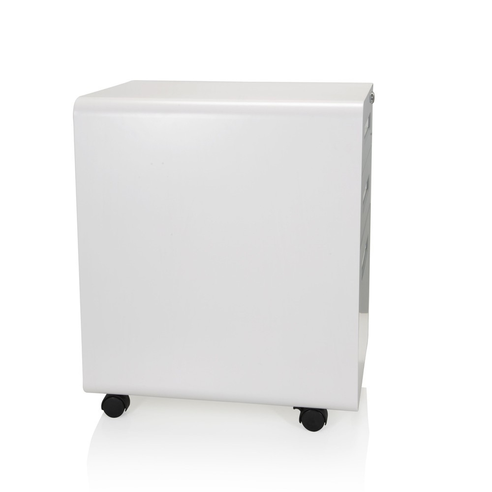 Produktabbildung Nr. 9: hjh OFFICE Rollcontainer COLOR PLUS I Metall, weiss / grau