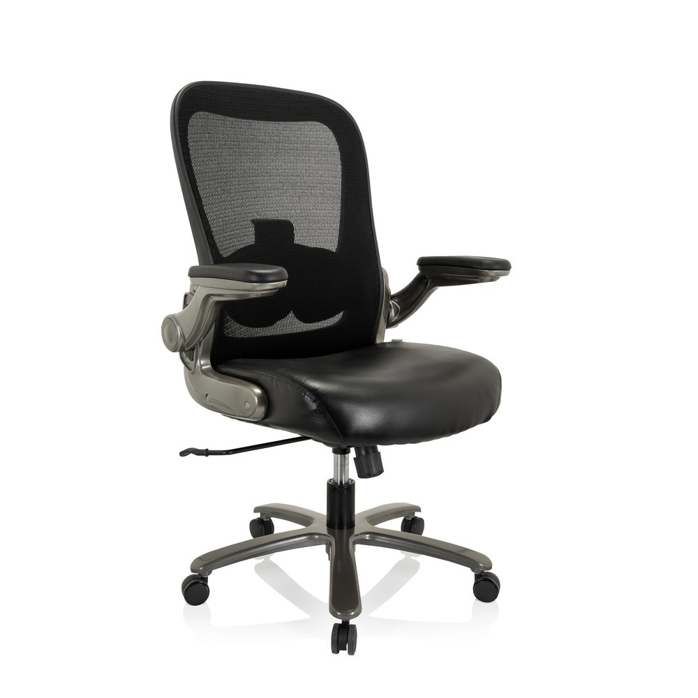 Produktabbildung Nr. 6: hjh OFFICE Schwerlaststuhl / Bürostuhl INSTRUCTOR T I Titan XXL Netzstoff / Kunstleder, schwarz