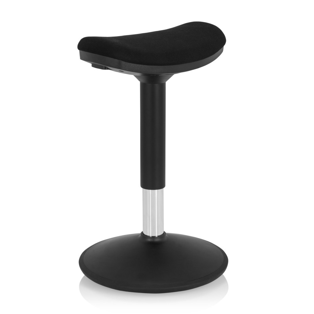 Produktabbildung Nr. 2: hjh OFFICE Stehhocker / Stehhilfe BALANCE SIT I B Stoff, schwarz
