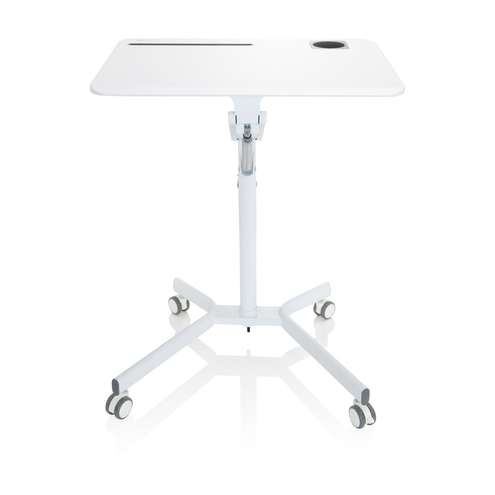 Produktabbildung: hjh OFFICE Sitz-/Stehtisch STAND VM-SU I, weiss